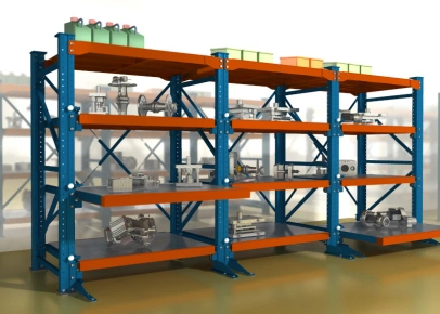 Стеллажи с выкатными платформами